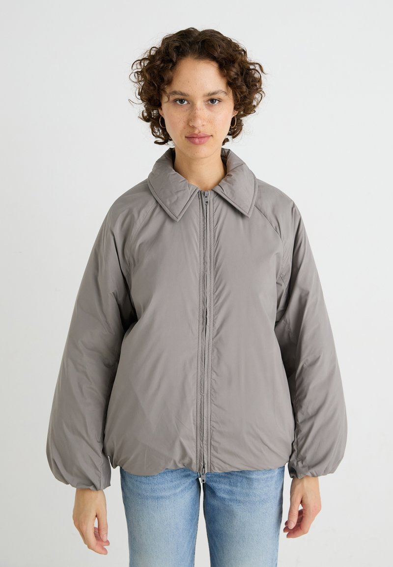 Weekday HELENA PADDED JACKET - Casaco leve - dusty grey