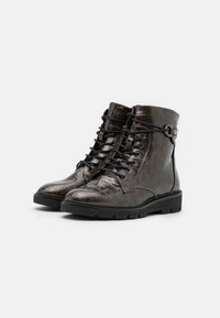 s.Oliver Lace-up ankle boots - dark grey