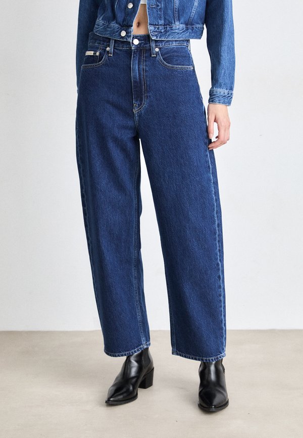 BARREL - Straight leg jeans - denim dark