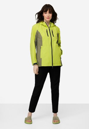 FUNKTIONS-KAPUZE WASSERABWEISENDE ZIPPER - Regnjakke / vandafvisende jakker - lemon green