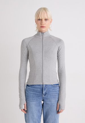 Gina Tricot SOFT TOUCH ZIP JACKET - Trainingsjacke - elephant skin