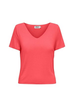 ONLY, T-shirt basique - rose