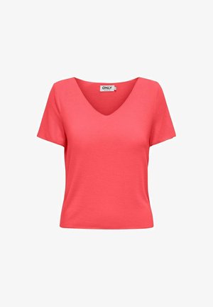 ONLY, T-shirt basique - rose