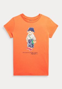 Polo Ralph Lauren BEAR TEE - Triko s potiskem - may orange