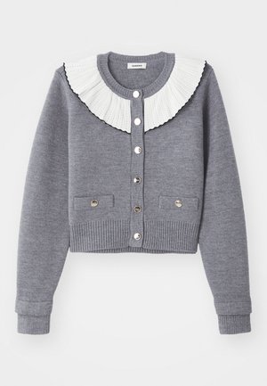 CARDICAN MINI MEUNIER COL ROMANTIQUE - Cardigan - gris