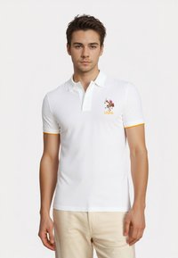 U.S. Polo Assn. KURZARM BUNTER REITER - Bluză polo - weiss