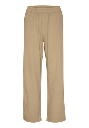 Kaffe NAYA WIDE - Trousers - classic sand