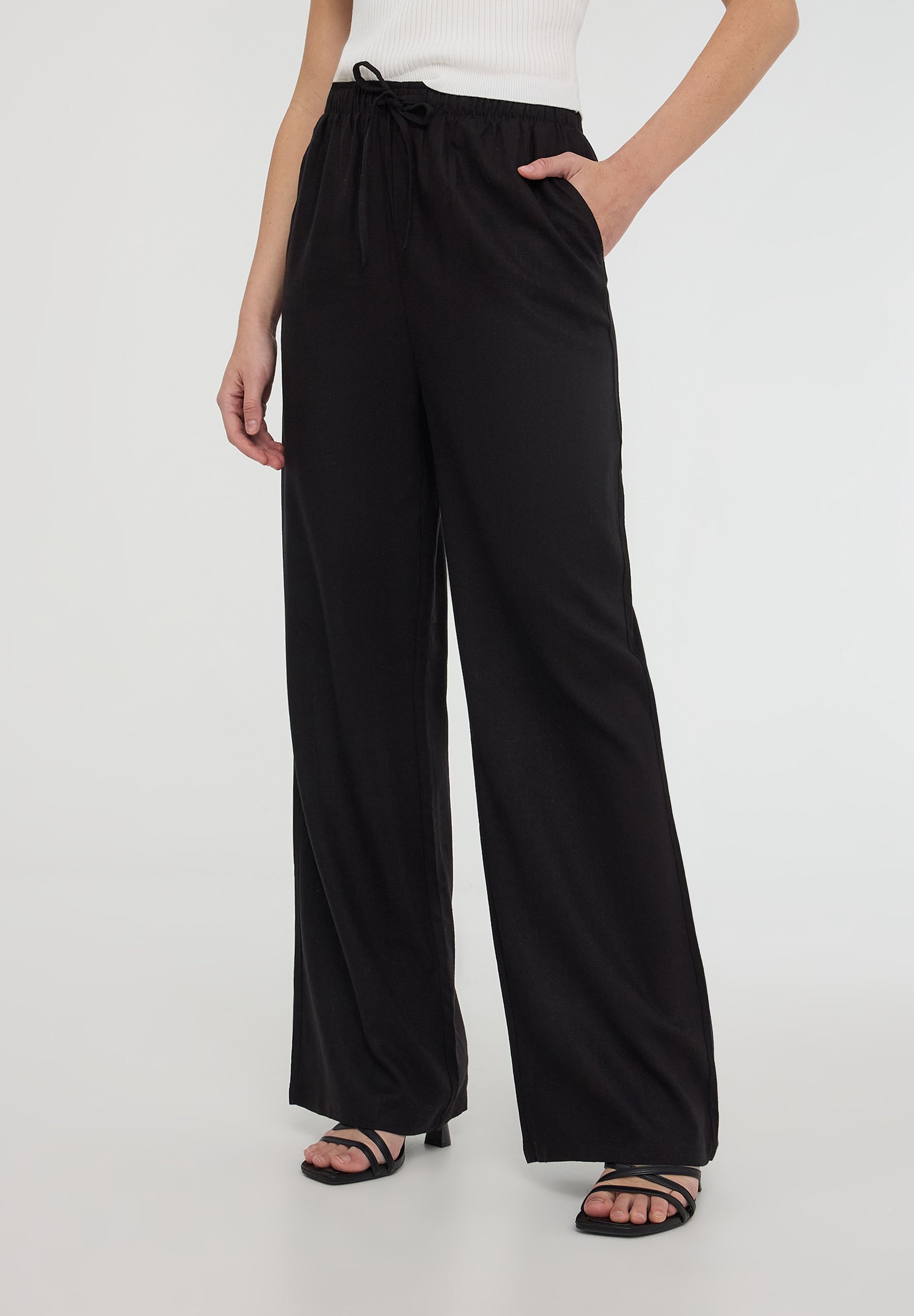 S MAX MARA Pantalone Ecopelle KARUB Nero [Donna] Elsa Boutique
