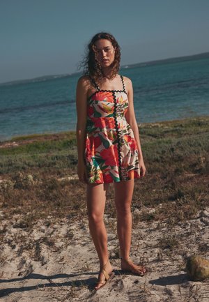 Next, TALL FIT - MINI DRESS  . - Robe de jour - red tropical print