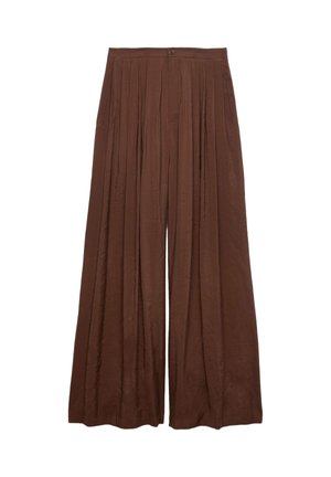 Marks & Spencer, PLEAT FRONT PALAZZO - Pantalones - bitter chocolate