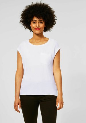 MIT BRUSTTASCHE - Basic T-shirt - weiß