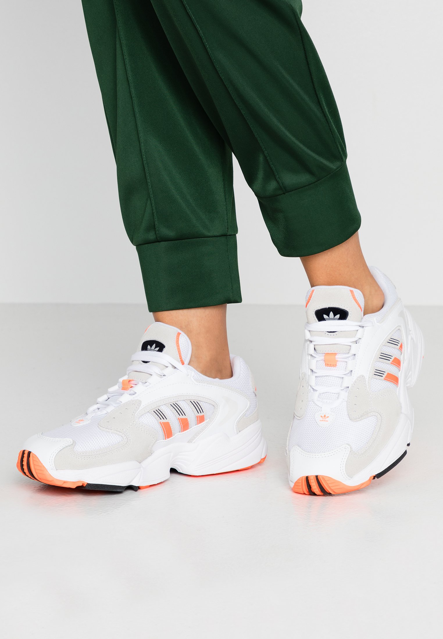 Adidas Originals Sneaker Low Footwear White Solar Orange Clear Black Weiss Zalando De