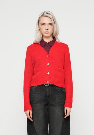 ONLMAGGIE LIFE V NECK  - Kardigán - salsa melange