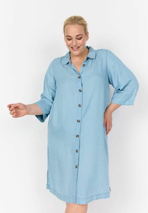 WA-FLORA 9 - Denimové šaty - light blue denim