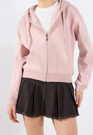 Sweater met rits - mauve