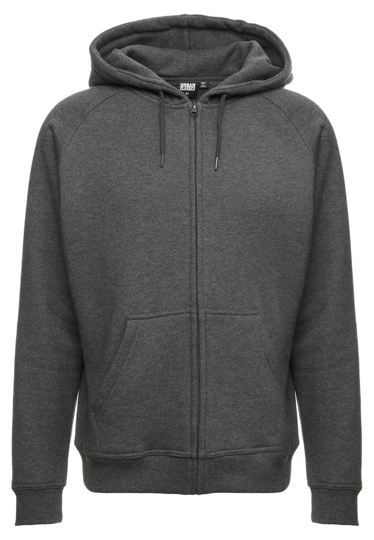 Herren Kapuzenpullover | Urban Classics ZIP HOODY Sweatjacke charcoal/dunkelgrau-meliert - XS72947 Herren Kapuzenpullover | Urban Classics ZIP HOODY Sweatjacke charcoal/dunkelgrau-meliert - XS72947