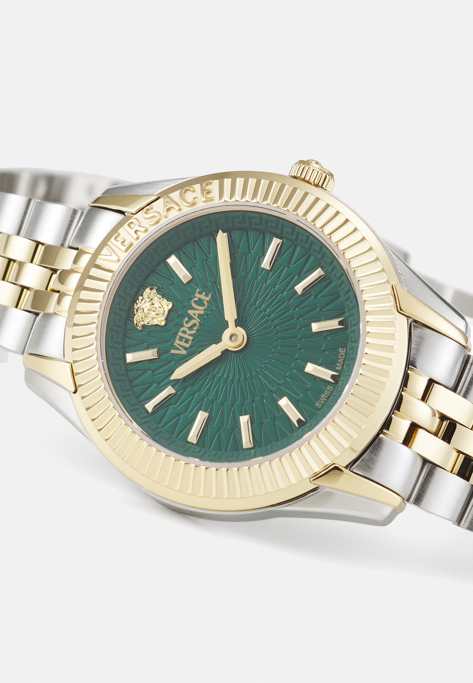 【Versace】 GRECA TIME LADY腕時計 Greca Time GMT Watch Gold,Silver | VERSACE UK