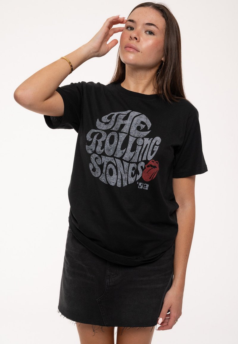 Paradiso Clothing THE ROLLING STONES SWIRL - Print T-shirt - black