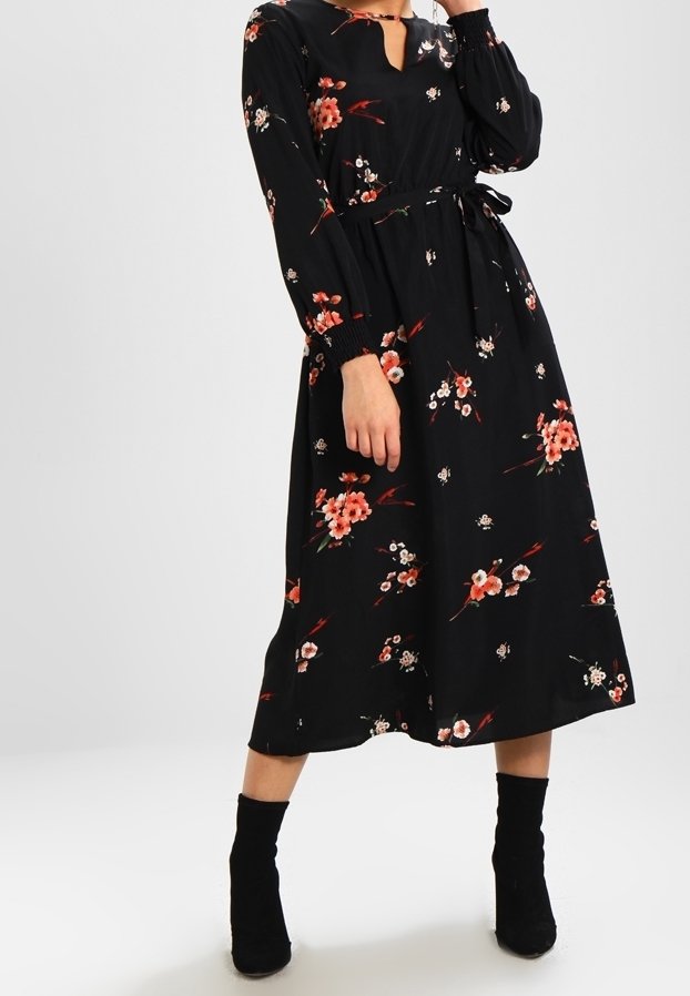 ONLY Robe longue black/noir (Seconde main) ZALANDO