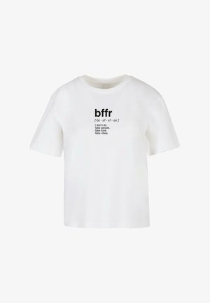 Mister Tee, BFFR DEFINITION - Printtipaita - white