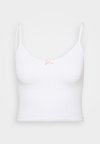 ONLPOPPY HEART SINGLET - Hemd - white