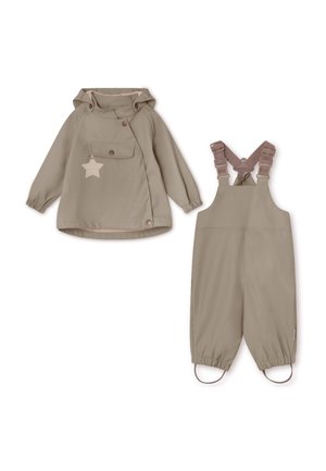 MATWAINIS  RAIN SET UNISEX - Rain trousers - grey brown