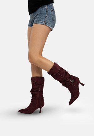 Cowboy- / Bikerboots - rot