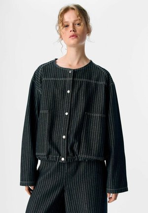 GESTREIFTE - Bluse - black denim