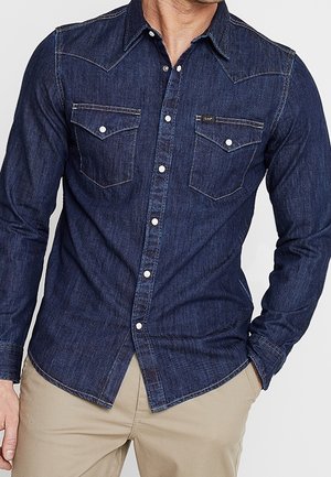 Vapaa-ajan kauluspaita - dark-blue denim