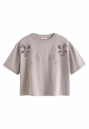 CUTWORK DETAIL  - T-shirt med print - purple