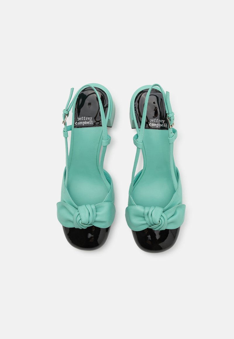 Sandales Jeffrey Campbell Fairchild - Talon Aiguille 7.5, Cuir Blanc, Bout Ouvert, Incrustation Bijou