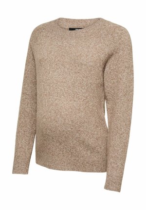 Vero Moda Maternity, VMMDOFFY L/S O-NECK BLOUSE GA - Pullover - cocoa brown