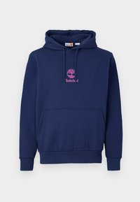 SMALL LOGO PRINT HOODIE  - Sweatshirt - peacoat