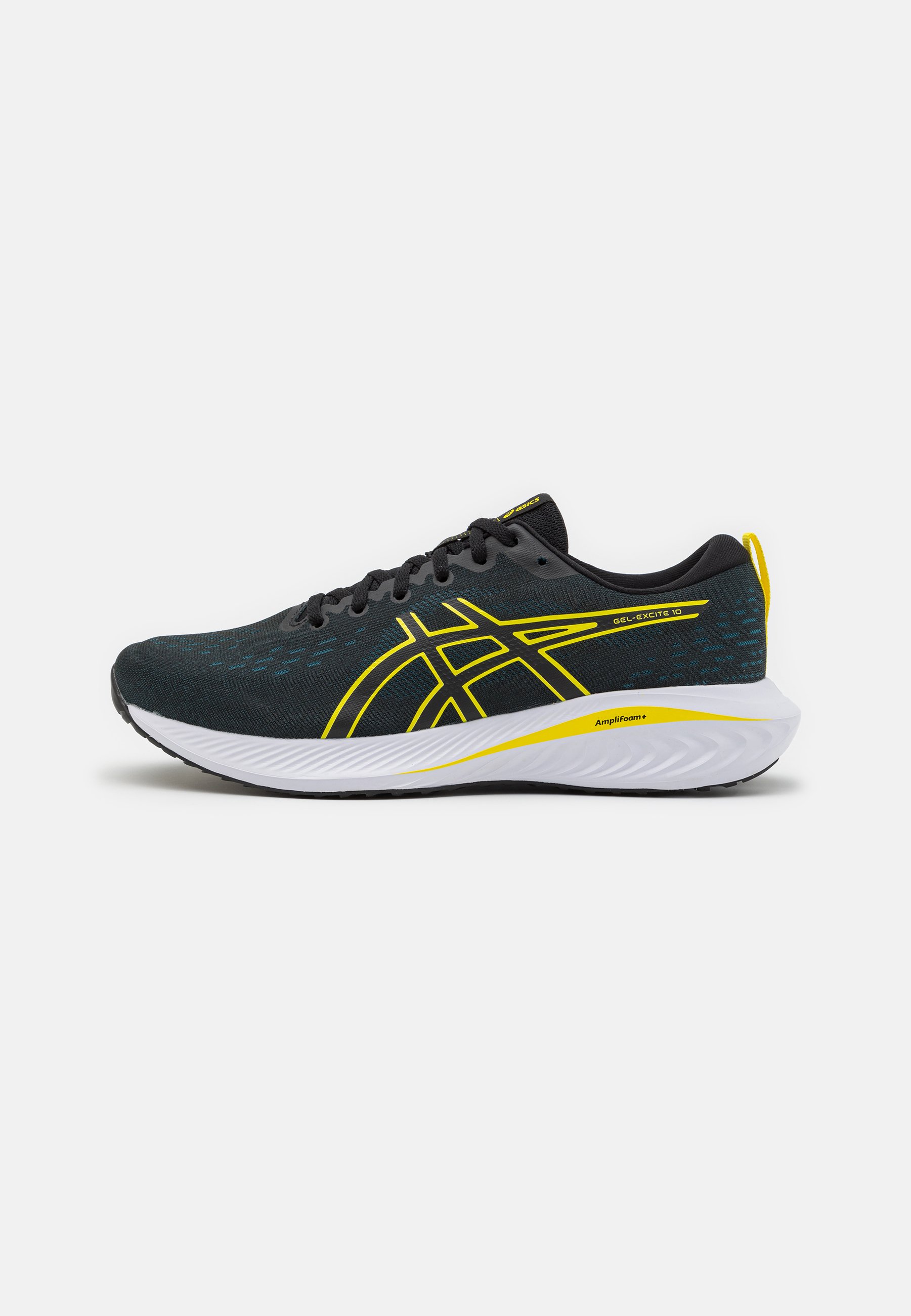 Asics running shoes black and yellow Clearance
