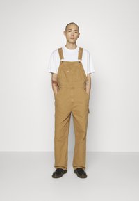 Dickies DUCK CLASSIC  - Radničke traperice s naramenicama - brown