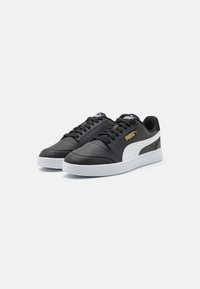 Puma SHUFFLE UNISEX - Sapatilhas - black/white/gold