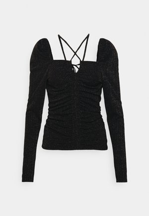 CAMILLE - Top s dlhým rukávom - black