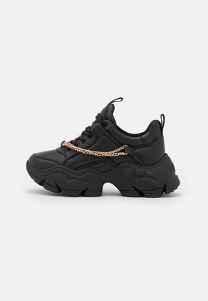 BINARY  - Trainers - black/gold
