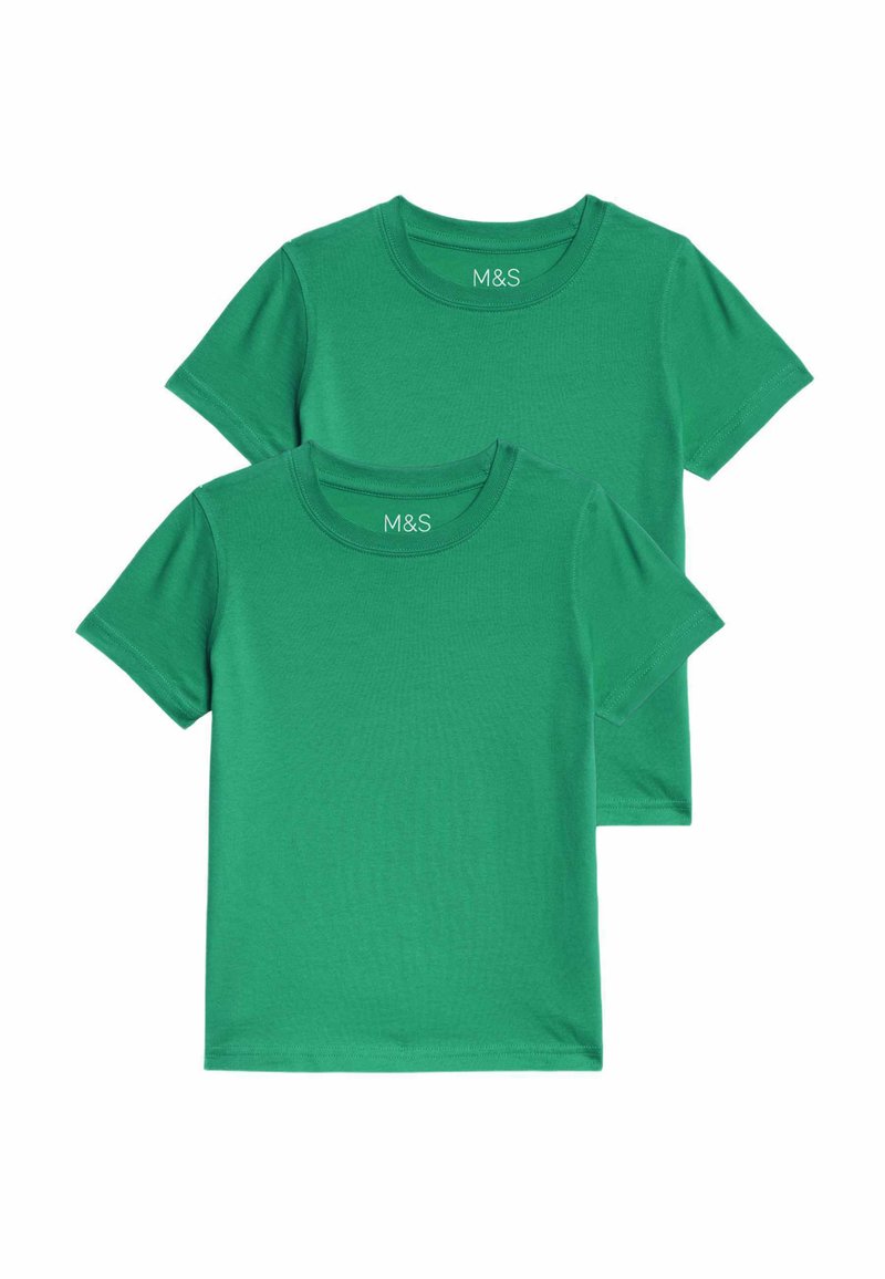 Marks & Spencer 2 PACK  - T-shirts basic - emerald