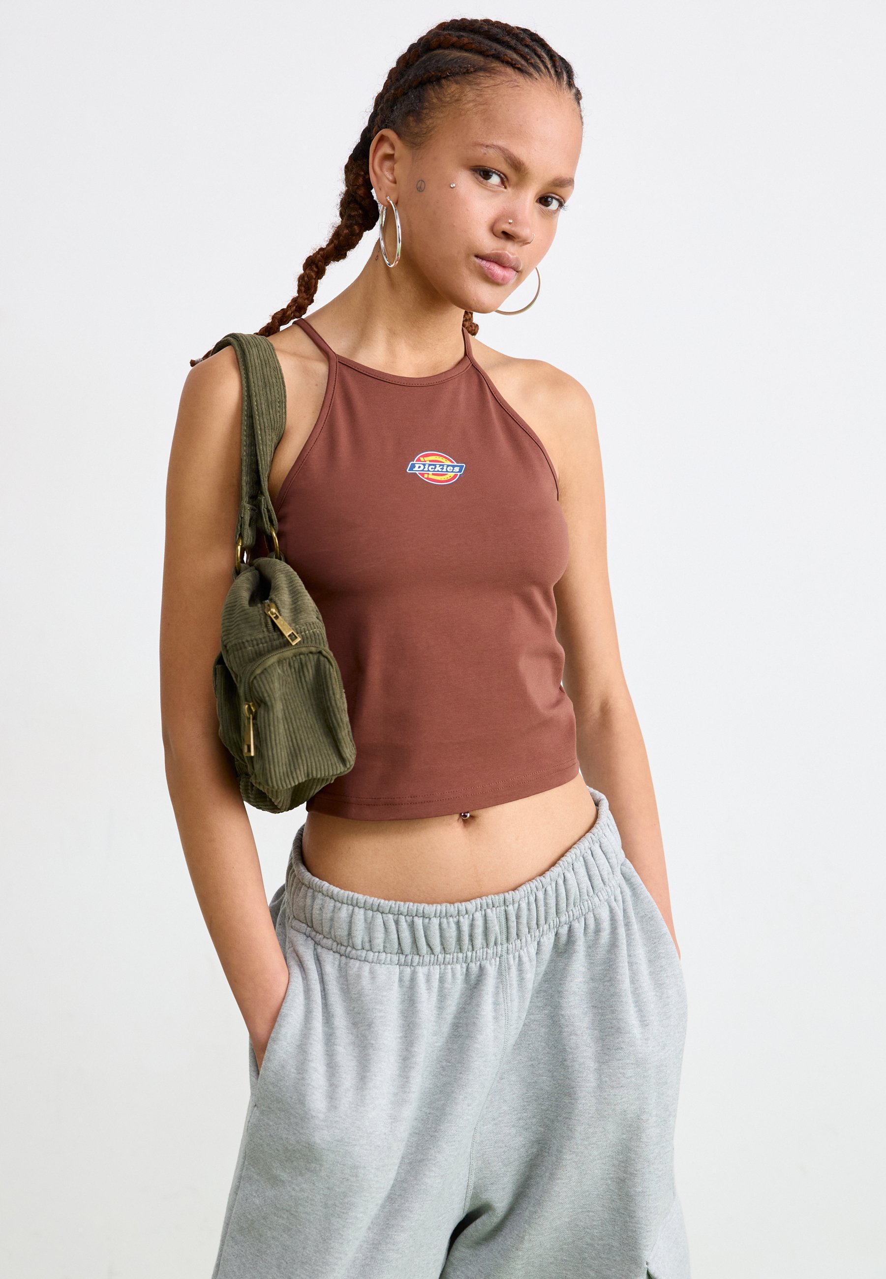 Dickies CHAIN LAKE VEST TANK - Top - cappuccino/brown - Zalando.co.uk