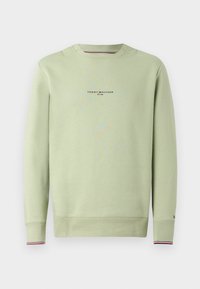 LOGO TIPPED CREW NECK - Športni pulover - earth sage