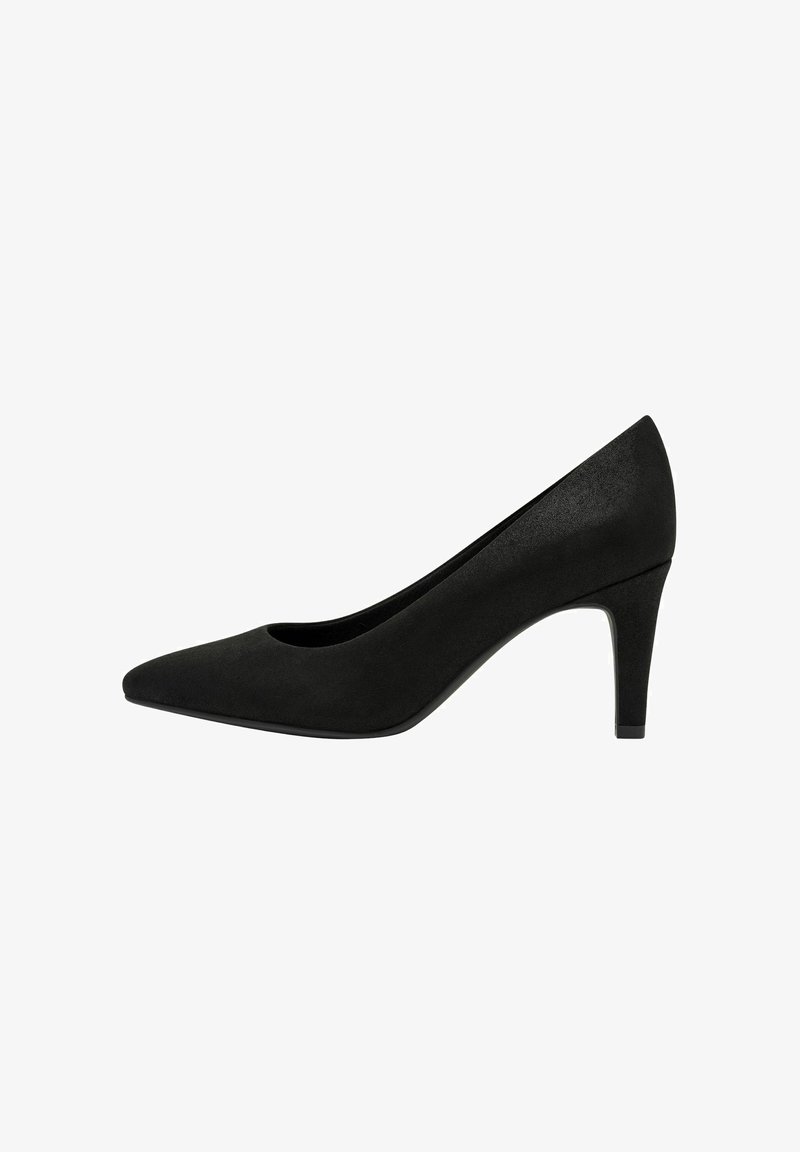 s.Oliver Kõrge kontsaga kingad - black glitter