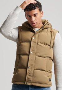 Superdry - EVEREST - Bodywarmer - sandstone Miniatuurafbeelding 1