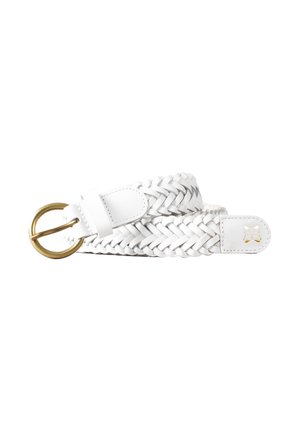 WAVERTON - Braided belt - white