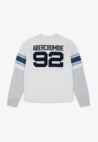 Abercrombie & Fitch FOOTBALL HANGDOWN TEE - Hosszú ujjú felső - jet stream