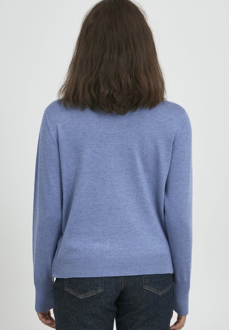 Damen Strickjacken | PULZ PZSARA Strickpullover infinity melange/blau - AF72613 Damen Strickjacken | PULZ PZSARA Strickpullover infinity melange/blau - AF72613