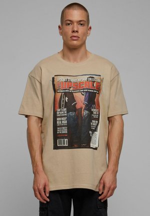 UNISEX MAGAZINE - Tričko s potlačou - sand