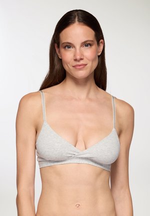 Reggiseno a triangolo - grigio chiaro melange