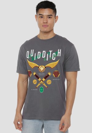 Cotton Soul, HARRY POTTER QUIDDITCH EQUIPMENT LOGO - Print T-shirt - anthracite