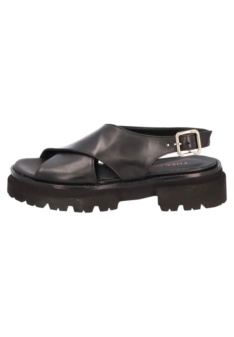 Damen Sneaker | Thea Mika Plateausandalette nero/schwarz - YN05035 Damen Sneaker | Thea Mika Plateausandalette nero/schwarz - YN05035